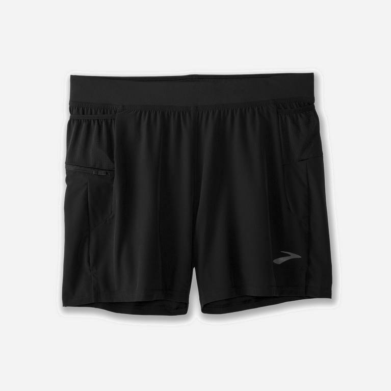 Brooks Sherpa 5 2-In-1 Løpeshorts Herre Pris - Svart - Norge (JFH608952)